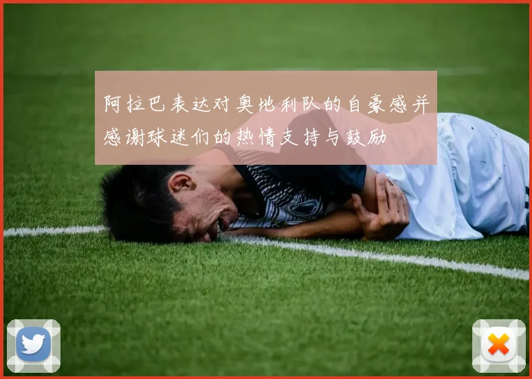阿拉巴表达对奥地利队的自豪感并感谢球迷们的热情支持与鼓励